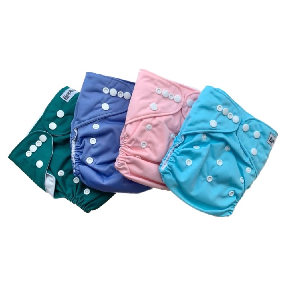 4 Pack Baby Pocket Cloth Diapers Adjustable Washable Reusable One Size